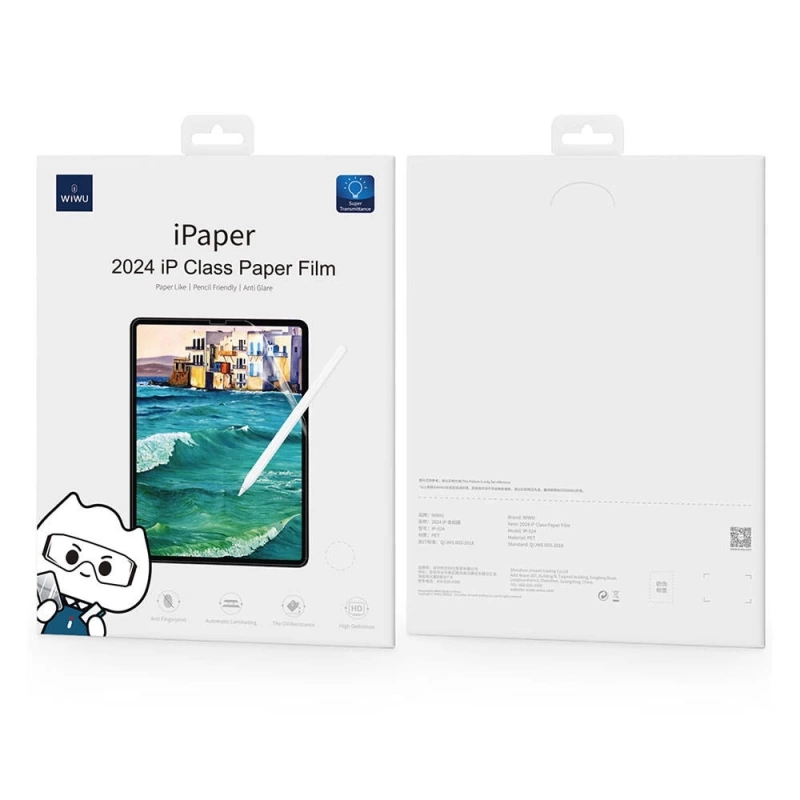 Apple iPad Air 11 2024 Kağıt Hisli Wiwu iPaper Like Tablet Ekran Koruyucu