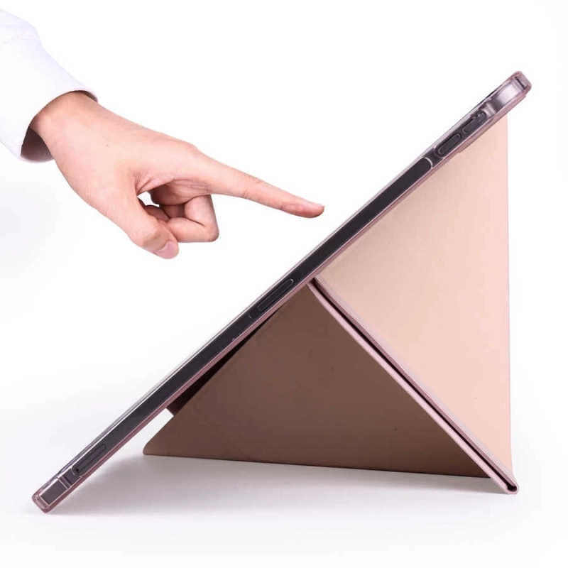 Apple iPad Air 11 2024 Kılıf Zore Tri Folding Kalem Bölmeli Standlı Kılıf