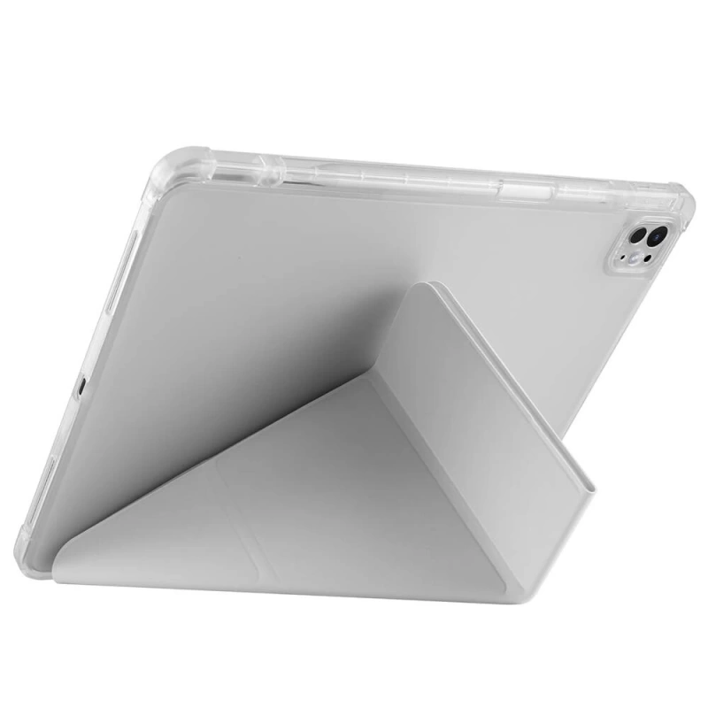 Apple iPad Air 11 2024 Kılıf Zore Tri Folding Kalem Bölmeli Standlı Kılıf