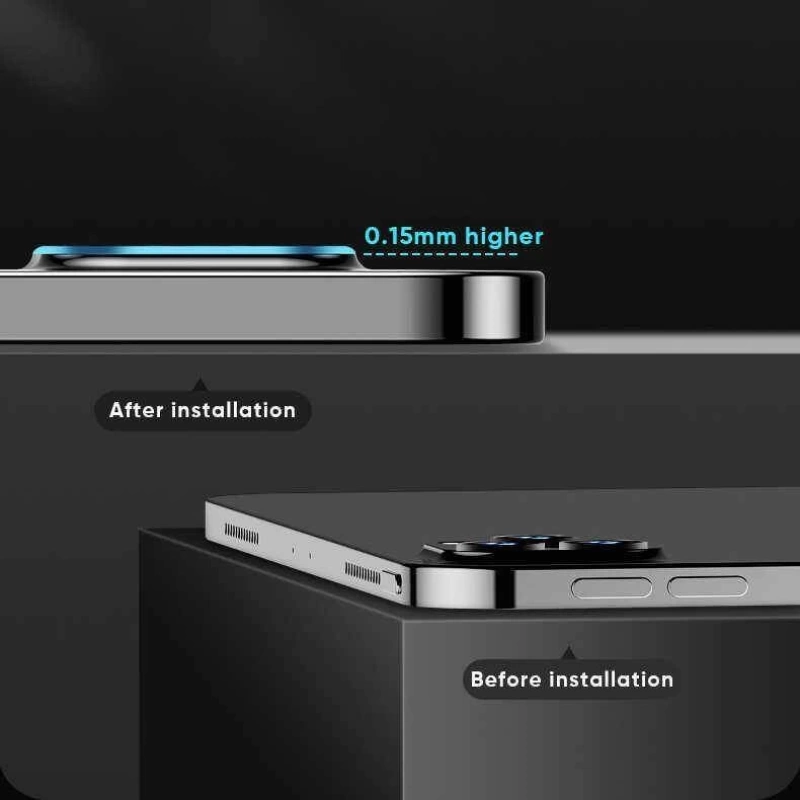 More TR Apple iPad Pro 12.9 2020 (4.Nesil) Zore Kamera Lens Koruyucu Cam