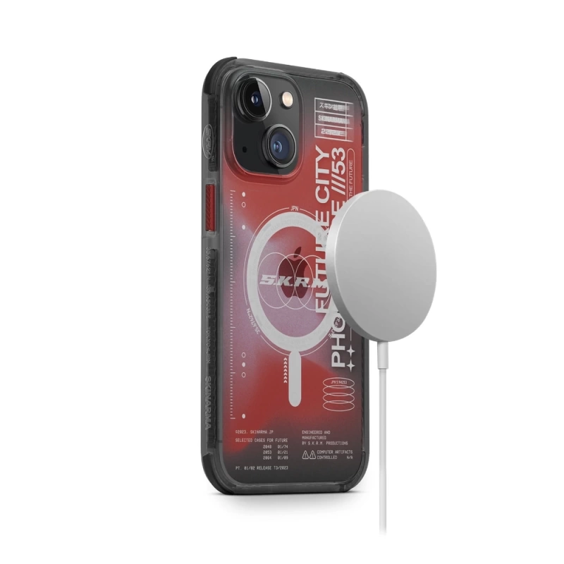 More TR Apple iPhone 14 Kılıf SkinArma Şeffaf Airbag Tasarımlı Magsafe Şarj Özellikli Shorai Kapak