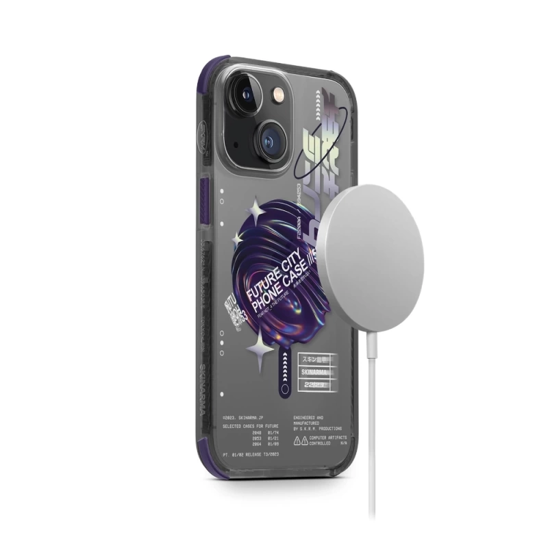 More TR Apple iPhone 14 Kılıf SkinArma Şeffaf Airbag Tasarımlı Magsafe Şarj Özellikli Shorai Kapak