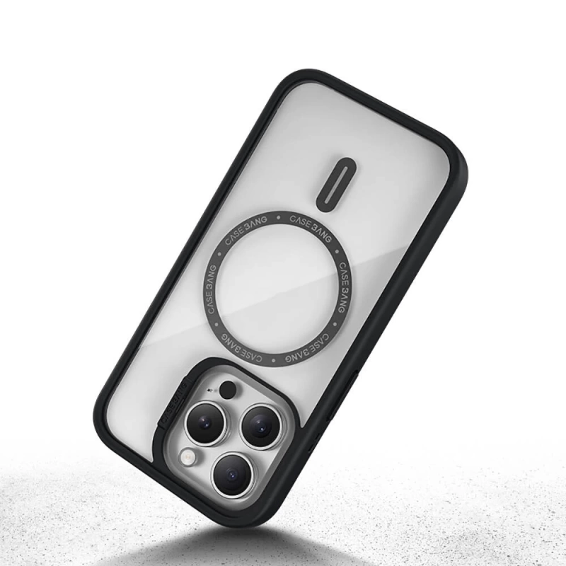 Apple iPhone 14 Pro Kılıf Magsafe Şarj Özellikli Casebang Body Frame Kapak