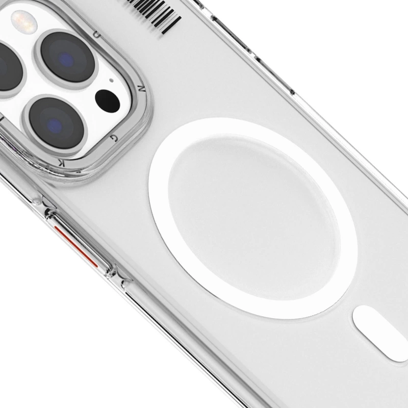More TR Apple iPhone 14 Pro Kılıf Magsafe Şarj Özellikli Şeffaf Youngkit Crystal Shield Serisi Kapak