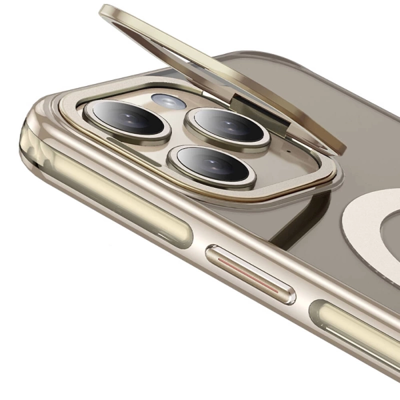 Apple iPhone 14 Pro Kılıf Magsafe Şarj Özellikli Wlons Standlı Efsane Kapak