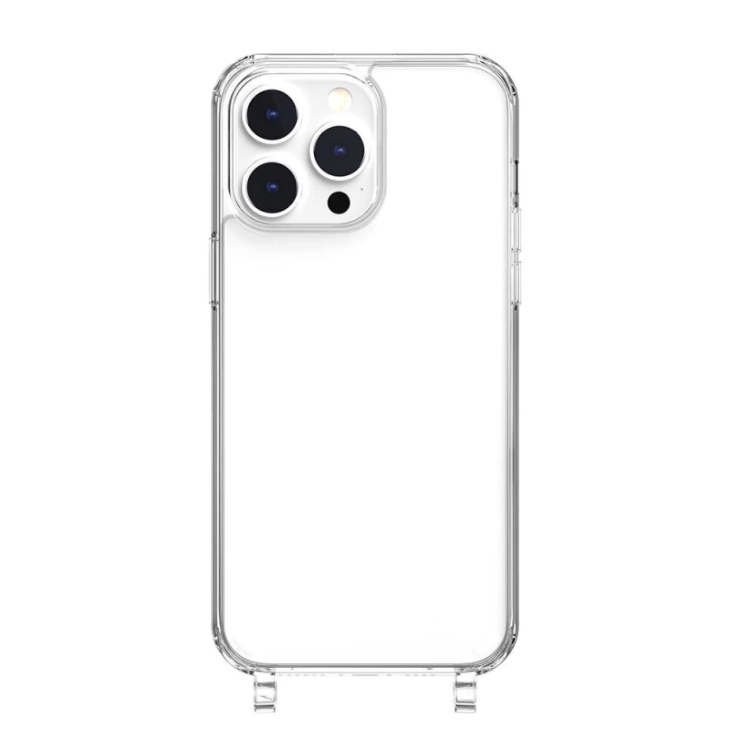 Apple iPhone 14 Pro Max Kılıf Boyun Askılı Şok Önleyicili Şeffaf Lisanslı Switcheasy Play Kapak