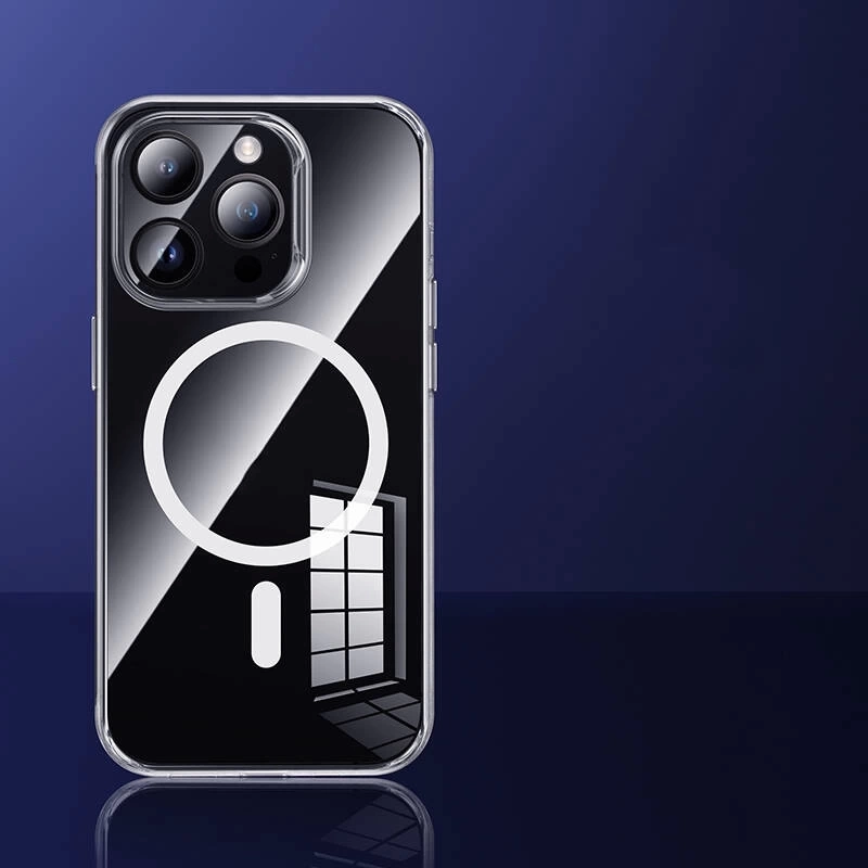 Apple iPhone 14 Pro Max Kılıf Magsafe Şarj Özellikli Benks 1.8mm Ultra İnce Şeffaf Kapak
