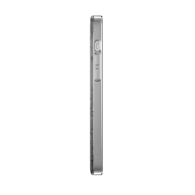 Apple iPhone 14 Pro Max Kılıf Magsafe Şarj Özellikli Parlayan Simli Şeffaf Lisanslı Switcheasy Starfield-M Kapak