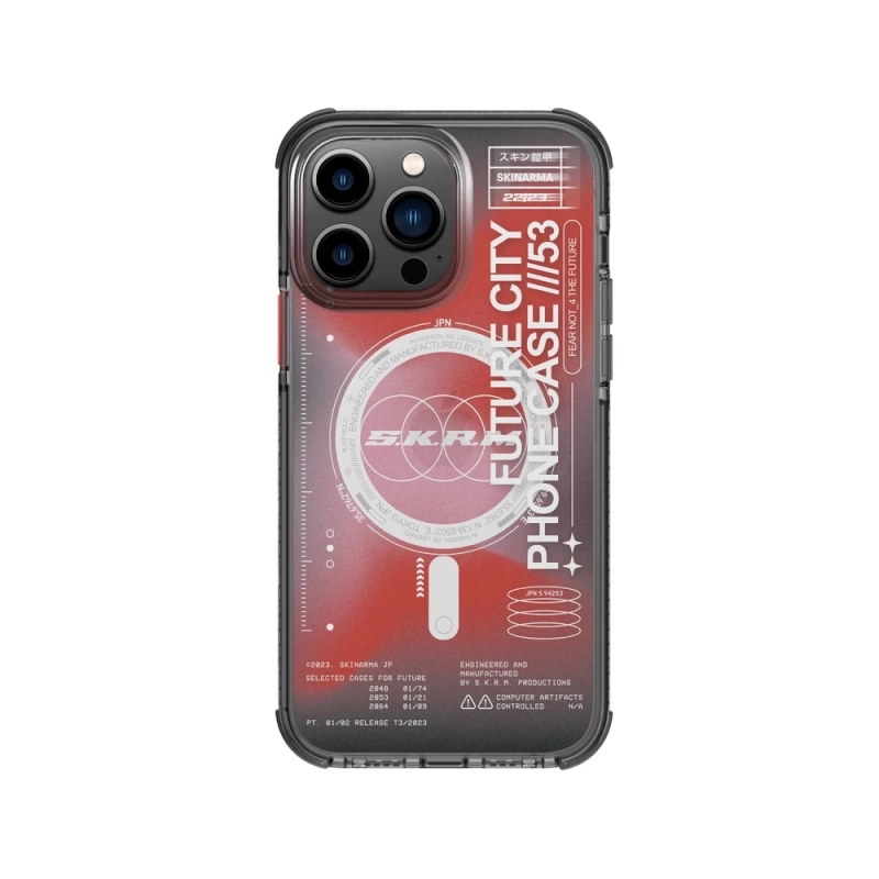 More TR Apple iPhone 14 Pro Max Kılıf SkinArma Şeffaf Airbag Tasarımlı Magsafe Şarj Özellikli Shorai Kapak