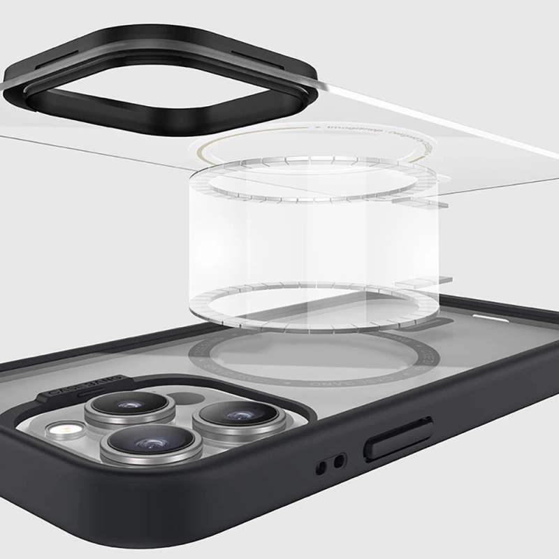 Apple iPhone 15 Plus Kılıf Magsafe Şarj Özellikli Casebang Body Frame Kapak