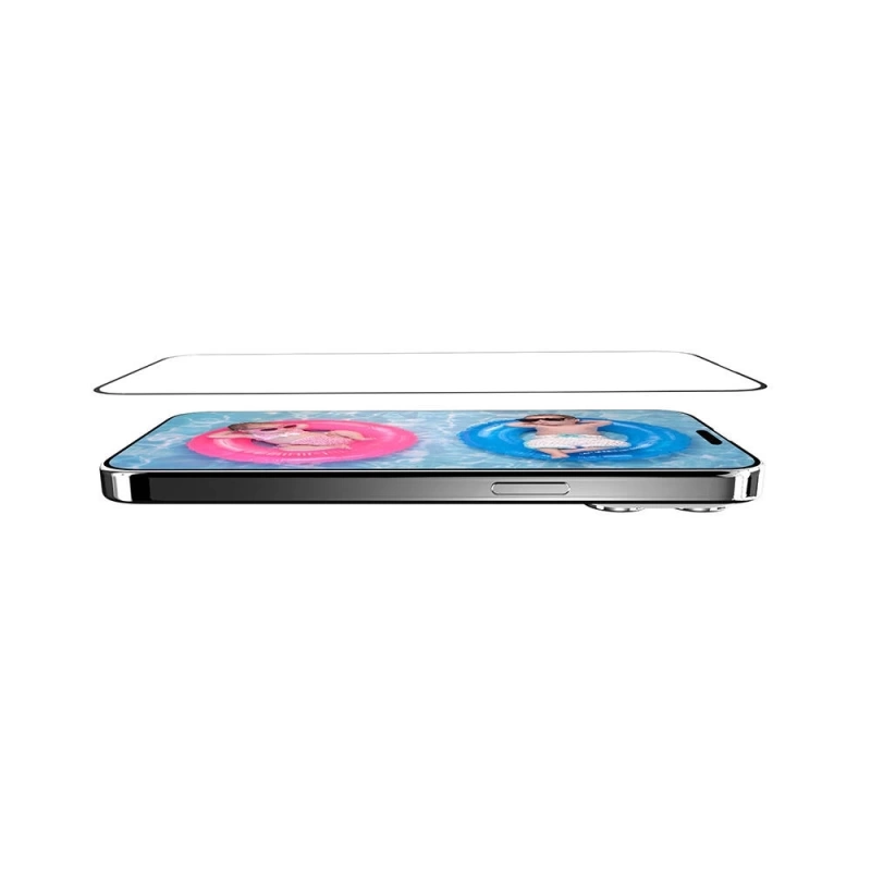 Apple iPhone 15 Premium Temperli Ultra HD Lisanslı Switcheasy Glass 9H Cam Ekran Koruyucu