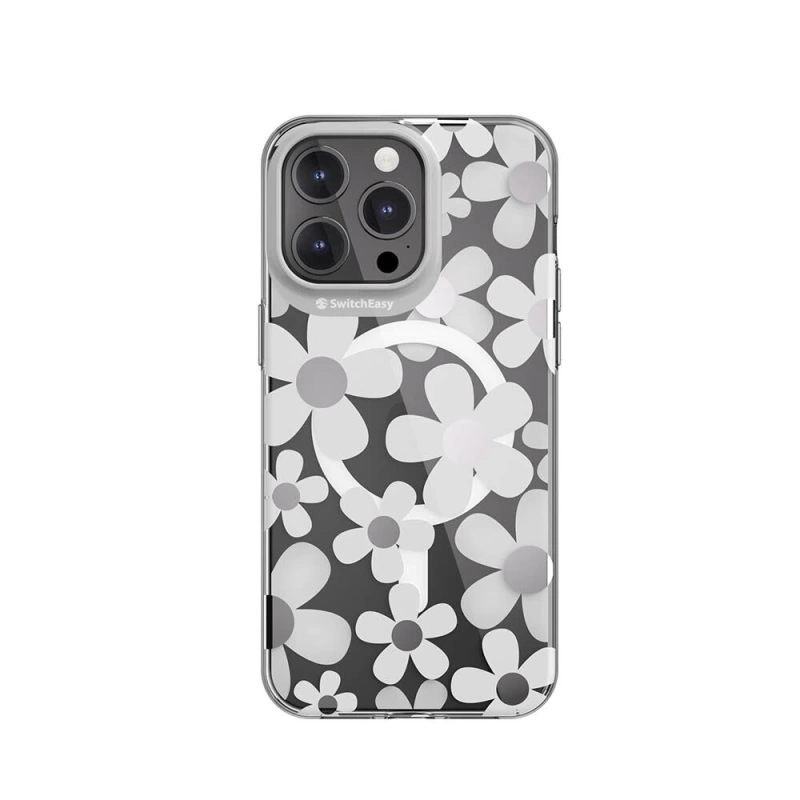 Apple iPhone 15 Pro Max Kılıf Magsafe Şarj Özellikli Çift IMD Baskılı Lisanslı Switcheasy Artist-M Fleur Kapak