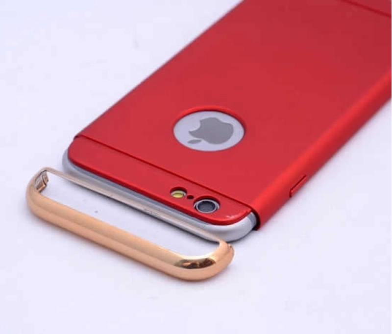 Apple iPhone 6 Plus Kılıf Zore 3 Parçalı Rubber Kapak