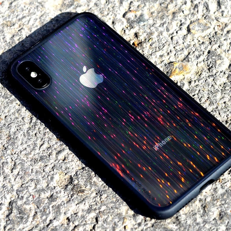 Apple iPhone X Kılıf Zore Çizgili Craft Arka Kapak