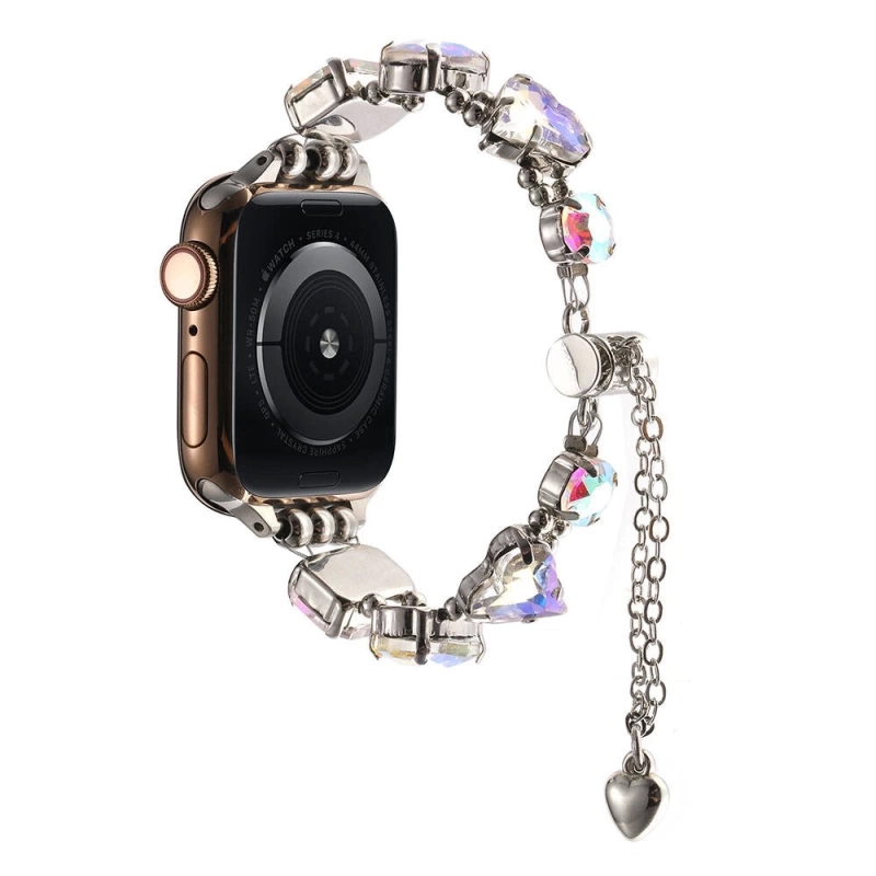 Apple Watch 40mm Zore KRD-115 Renkli Taş Tasarımlı Kordon