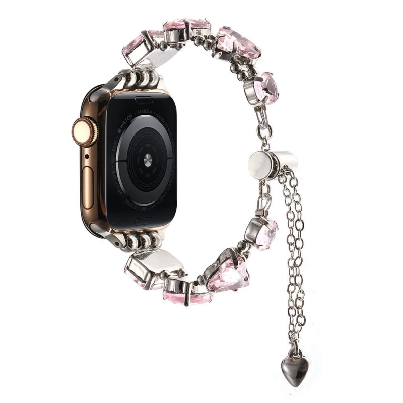 Apple Watch 40mm Zore KRD-115 Renkli Taş Tasarımlı Kordon