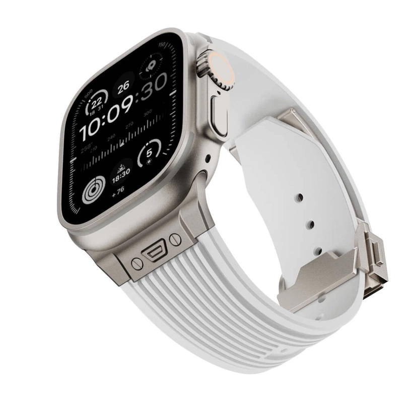 Apple Watch 42mm Zore KRD-113 Spor Görünümlü Silikon Kordon