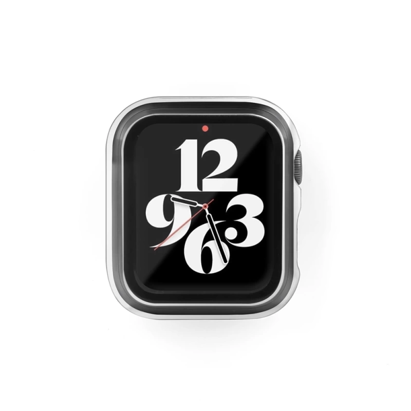 More TR Apple Watch 7 41mm SkinArma Gado Sert Silikon Kasa ve Ekran Koruyucu