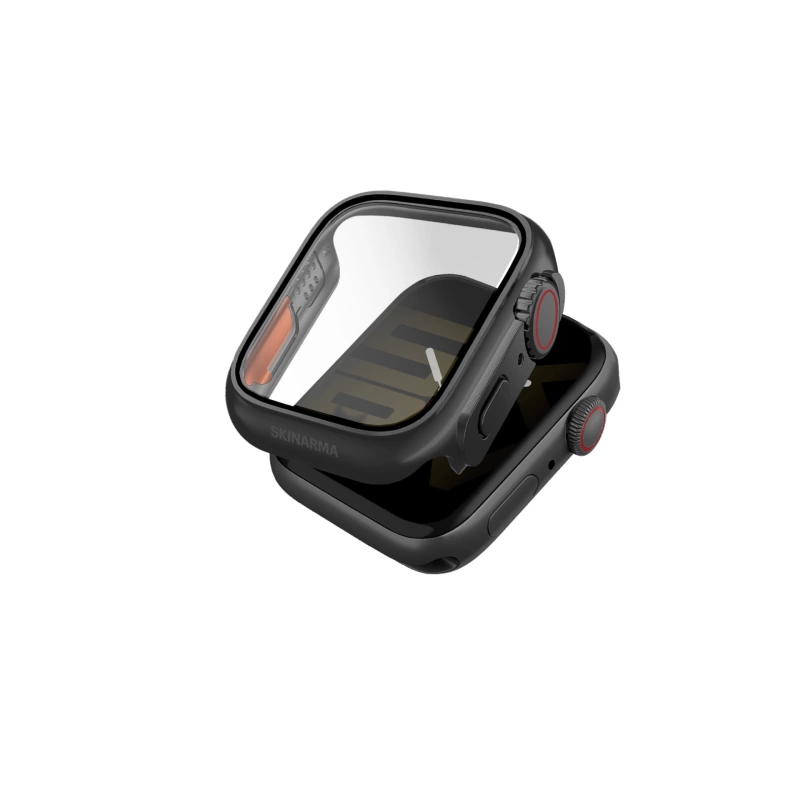 More TR Apple Watch 7 45mm SkinArma Gado Pro Dijital Taç Korumalı Kasa ve Ekran Koruyucu