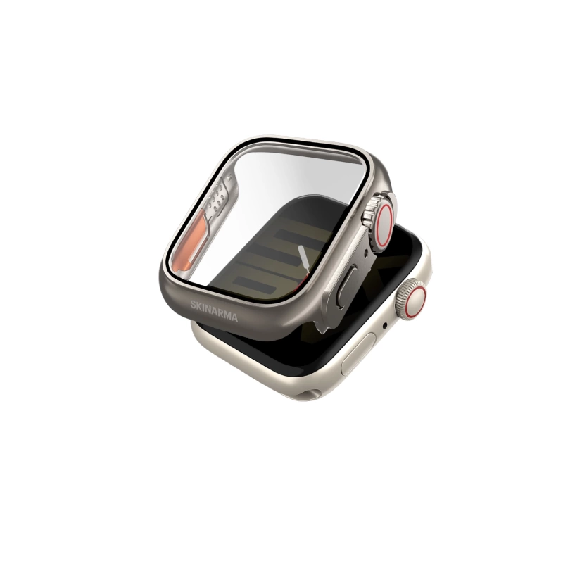 More TR Apple Watch 7 45mm SkinArma Gado Pro Dijital Taç Korumalı Kasa ve Ekran Koruyucu