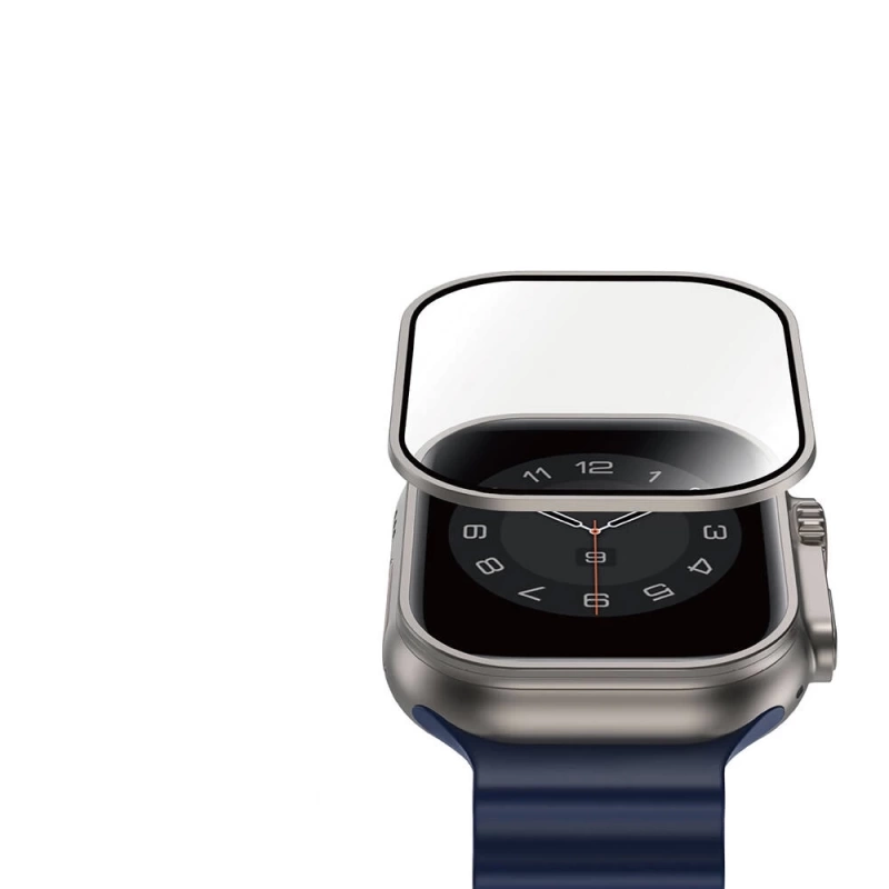 Apple Watch Ultra 49mm Wiwu Wi-JD106 Easy Install Akıllı Saat Temperli Cam Ekran Koruyucu