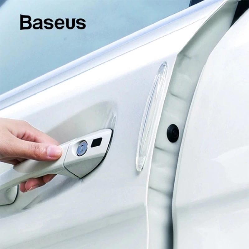 Baseus Airbag Bumper-Araç Şeffaf Tampon Scratch Çizik Koruyucu 4 adet Set