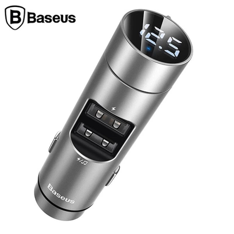 Baseus Energy Column Çift USB FM Transmitter Hızlı Araç Şarjı