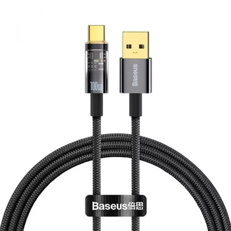 Baseus Explorer Series Auto Power 100W USB to Type-C Ultra Hızlı Şarj ve Data Kablosu 1m