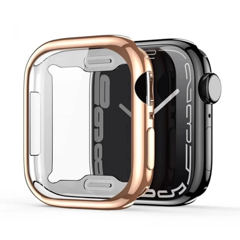 Dux Ducis Samo Series Apple Watch 45mm için Soft TPU Full Koruma Ultra İnce Silikon Kılıf