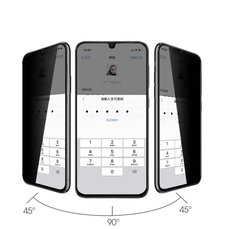 Galaxy A33 5G Zore New 5D Privacy Temperli Ekran Koruyucu