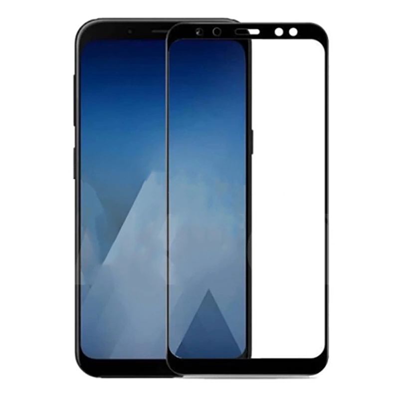 More TR Galaxy A7 2018 Zore Kenarları Kırılmaya Dayanıklı Cam Ekran Koruyucu