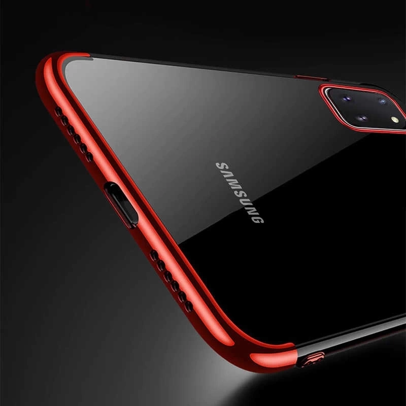 Galaxy A81 (Note 10 Lite) Kılıf Zore Dört Köşeli Lazer Silikon Kapak
