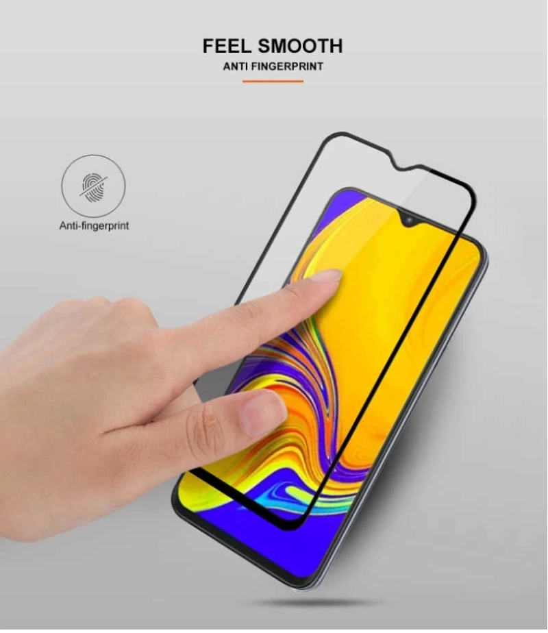 Galaxy M20 Zore Kenarları Kırılmaya Dayanıklı Cam Ekran Koruyucu