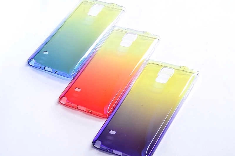 Galaxy Note 4 Kılıf Zore Renkli Transparan Kapak