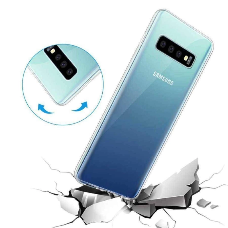 Galaxy S10 Plus Kılıf Zore Ultra İnce Silikon Kapak 0.2 mm