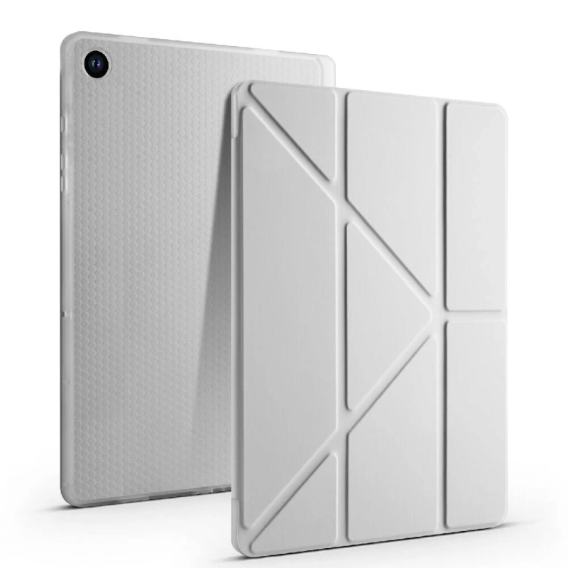 Galaxy Tab A9 Plus Kılıf Zore Tri Folding Kalem Bölmeli Standlı Kılıf