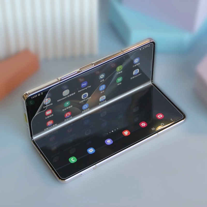 More TR Galaxy Z Flip 3 Zore Hizalama Aparatlı S-Fit Body Ekran Koruyucu