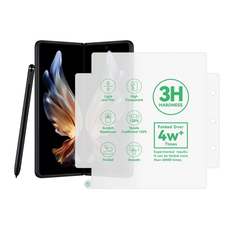 More TR Galaxy Z Fold 4 Zore Hizalama Aparatlı S-Fit Body Ekran Koruyucu