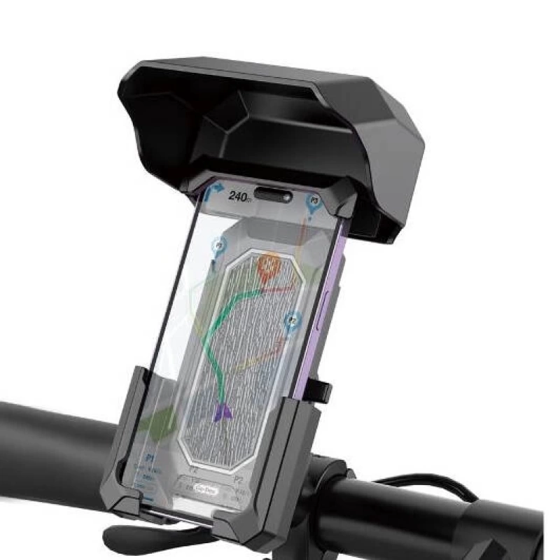 More TR Go Des GD-HD906 Sarsıntı Önleyici Anti-UV Su Geçirmez Bisiklet ve Motosiklet Telefon Tutucu