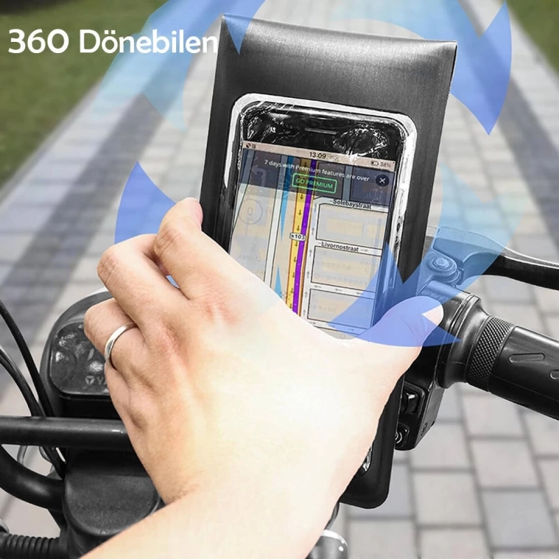 Go Des GD-HD907 Su Geçirmez Tasarımlı Bisiklet ve Motosiklet Telefon Tutucu