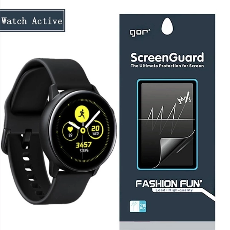 Gor Samsung Watch Active Darbe Emici Ekran Koruyucu 2 Adet Set