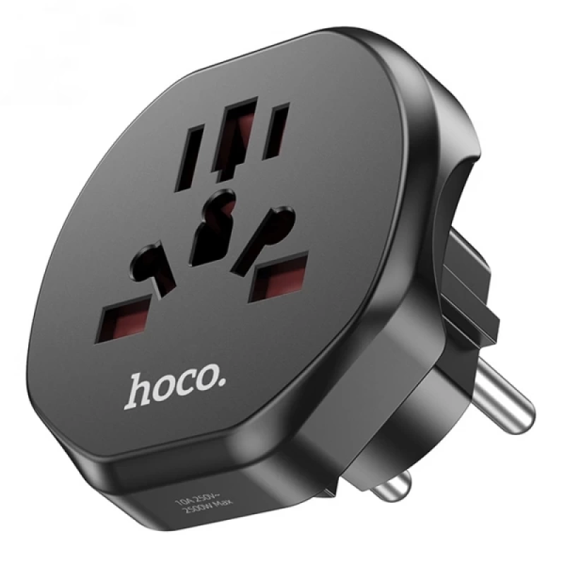 Hoco AC6 Travel Power Universal Seyahat Şarj Adaptörü EU