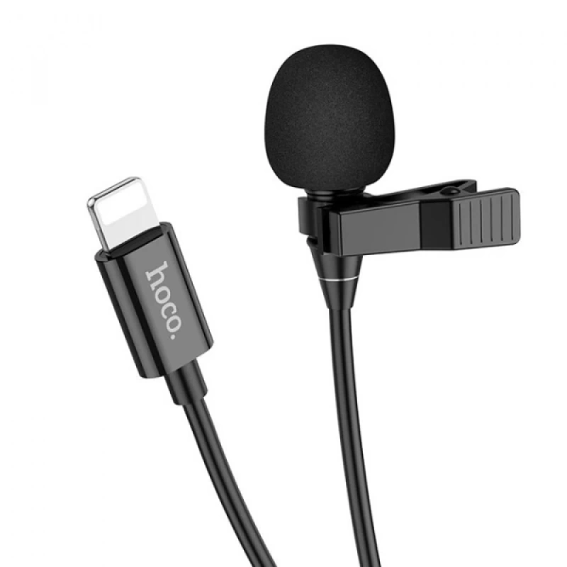 HOCO L14 iPhone Lightning Kablolu Profesyonel Yayıncı Yaka Mikrofonu 2mt