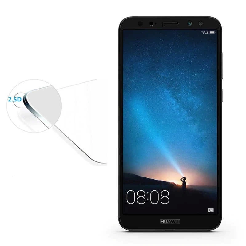 Huawei Mate 10 Lite Zore Kenarları Kırılmaya Dayanıklı Cam Ekran Koruyucu