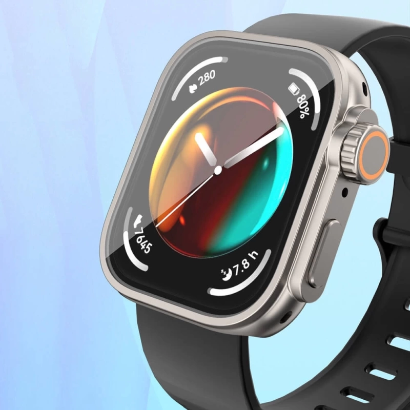 Huawei Watch Fit 3 to Apple Watch Ultra 49mm Kasa Dönüştürücü ve Ekran Koruyucu Zore Watch Gard 33