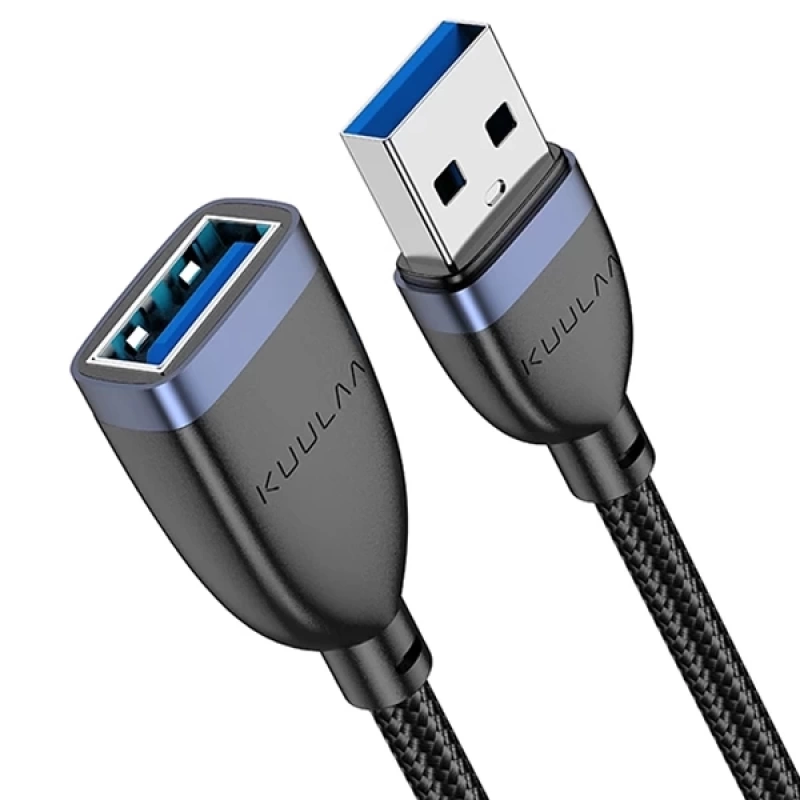 KUULAA USB3.0 2A Male to Female 15cm Dişi-Erkek Dönüştürücü Kablo