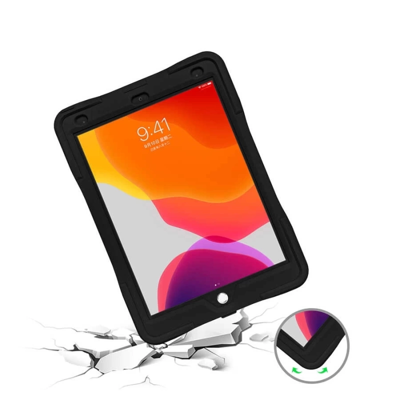More TR Apple iPad 10.2 2021 (9.Nesil) Zore Yeni Nesil Kalem Bölmeli Defender Tablet Silikon