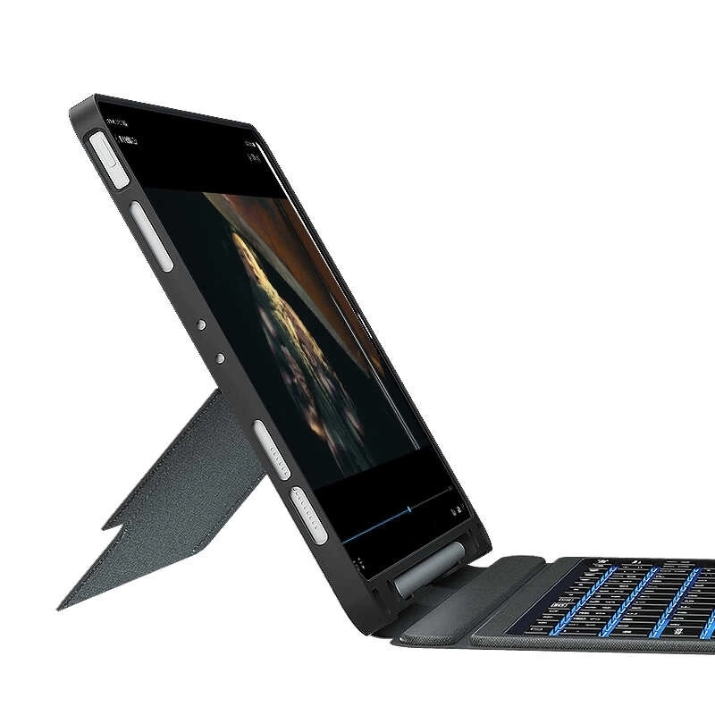 More TR Apple iPad Air 10.9 2020 (4.Nesil) Wiwu Mag Touch Klavyeli Standlı Kılıf