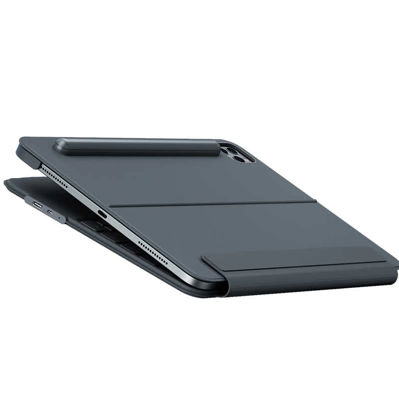 More TR Apple iPad Pro 11 2020 (2.Nesil) Benks KB01 Kablosuz Klavyeli Kılıf
