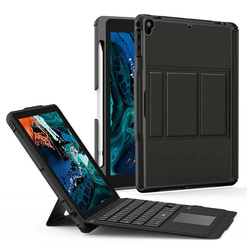 More TR Apple iPad Pro 11 2020 (2.Nesil) Wiwu Keyboard Folio Kablosuz Klavyeli Kılıf